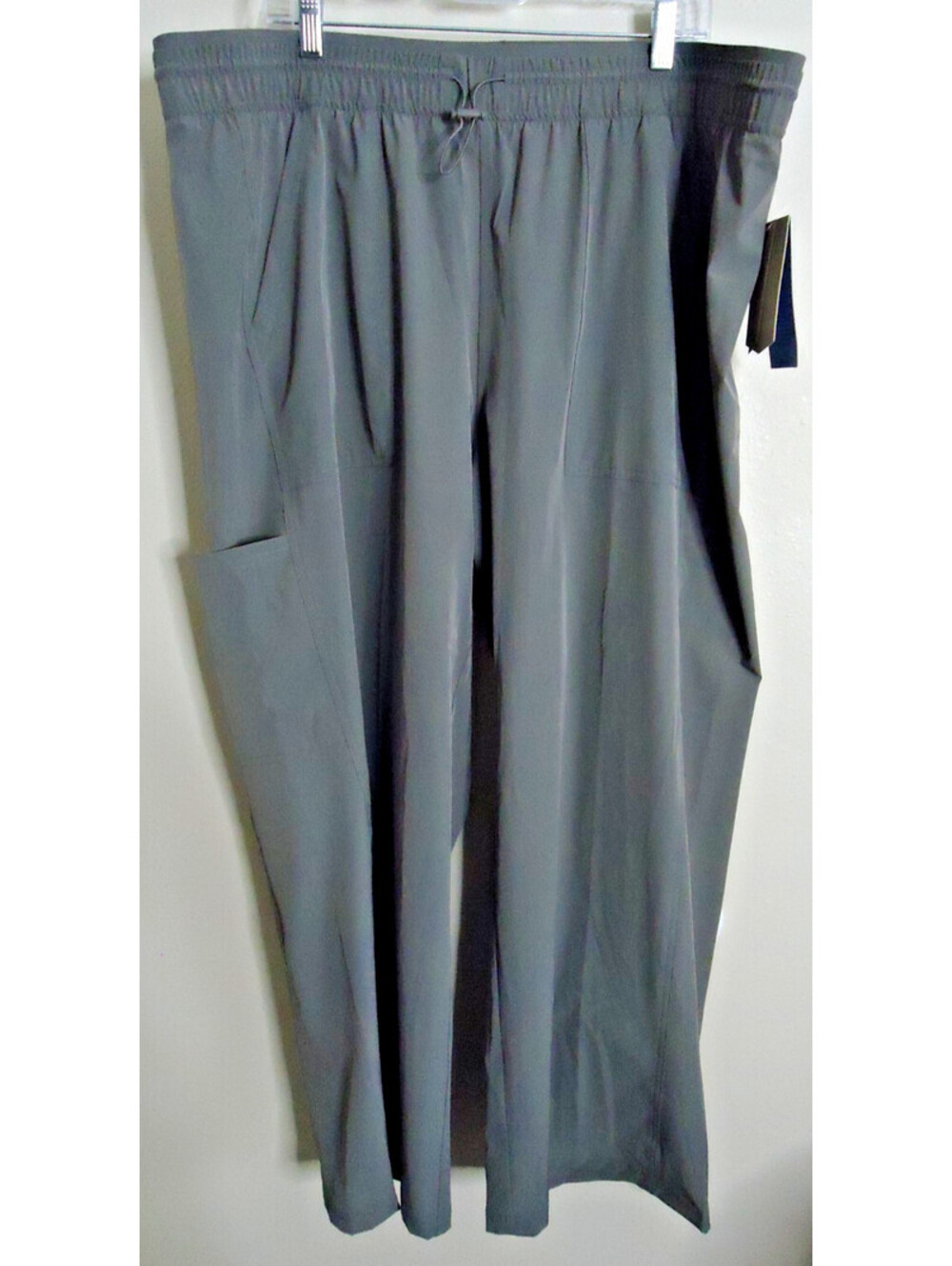 Avia Women's Feather Stretch Woven Wide Leg Pants Size XXXL (22) Green Knoll NWT